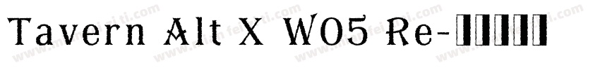 Tavern Alt X W05 Re字体转换